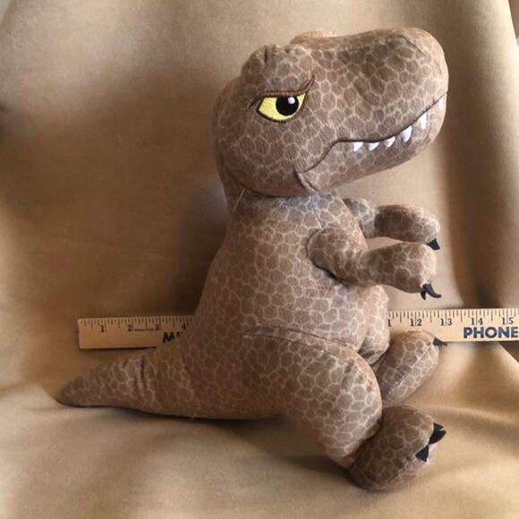 Jurassic World Dominion Tyrannosaurus Rex Brown Plush Dinosaur 13 Inch - Picture 1 of 3